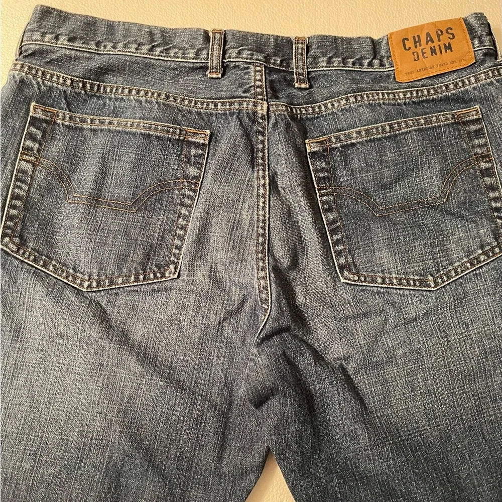 Men's Chaps Denim Straight Fit Jeans 36x32 - Picture 4 of 7